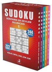 Sudoku - Dünyanın En Sevilen Bulmacası Seti - 5 Kitap Takım 1 - 2 - 3 - 4 - 5