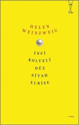 İnci Kolyeli Düz Siyah Elbise