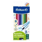 Pelikan Silgili Kuru Boya Kalemi 12li Kutu