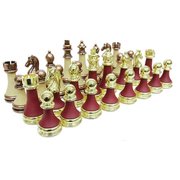 Mnk Satranç Taşı Zamak Krem BordoT0355  