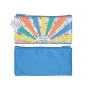 Tek Göz Kalem Kutusu Gümüş-Mavi