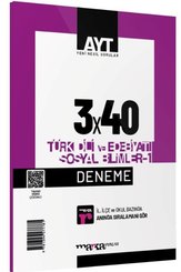 2025 AYT Türk Dili ve Edebiyatı Sosyal Bilimler-1 3x40 Deneme 