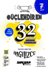 7. Sınıf 32 Haftalık İngilizce Güçlendiren Kazanım Denemeleri