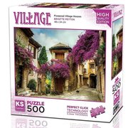 Ks Games 500 Parça Puzzle Flowered Village Houses