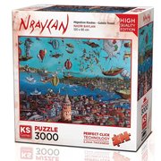 Ks Games 3000 Parça Puzzle Galata Tower