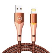 Mcdodo CA-7842 Usb-A To Lightning Işıklı Data-Şarj Kablosu 3A 1.2 Metre- Turuncu