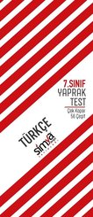 7. Sınıf Türkçe Çek Kopar Yaprak Test