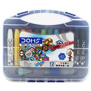 Doms Pastel Boya 12 Renk Plastik Kutulu 8414