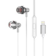 S-link SL-BTL03 Beyaz iPhone Telefon Uyumlu Lightning Konnektörlü Metal Bluetooth Kulaklık