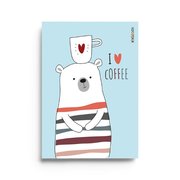 Ninobook Big Coffee Bear Renkli Butik Defter
