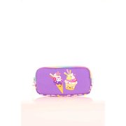 Kaukko Kids 3 Bölmeli Kalem Çantası (Simli-Nakışlı Ice Cream)