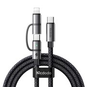 Mcdodo CA-0450 Lıghtnıng PD 36W Type-C 100W Destekli 2'si 1 Arada Şarj Kablosu - SİYAH