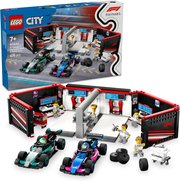 Lego City F1 Garage & Mercedes-AMG & Alpine Cars 60444