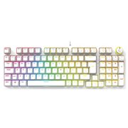 Rampage Enigma Beyaz USB RGB Aydınlatmalı Red Switch Türkçe Kompakt Dizilim Gaming Mekanik Klavye”