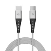 S-link SL-STM55TP 3A Fast Şarj TYPCE TO TYPCE Silver Data + Sarj Kablosu