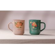 Rakle 2'li Kupa Seti Bej - Yeşil 246 cc