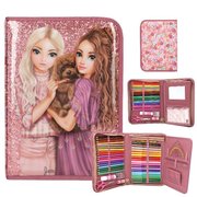 Top Model Dolu Büyük Kalem Kutusu Çiçek Desenli