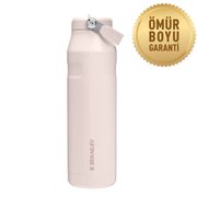 Stanley The IceFlow Flip Straw Pipetli Termos Bardak 1.06 Litre Rose Quartz