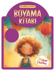 Çıkartmalı Boyama Kitabı - Mor - Eğlenceli Aktivite