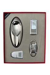 Parmida Çakmak Kesici Küllük Tutucu Puro Seti