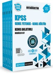 2026 KPSS Ortaöğretim Konu Anlatımlı Modüler Set Genel Yetenek Genel Kültür Seti - 6 Kitap Takım