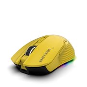 Inca IMG-328MX Empousa Bluetooth + Wireless + Wired Rechargeable 7200 Dpi 7D Macro Gaming Mouse Sarı