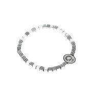 Galatasaray Kare Hematit (4mm) Doğaltaş Bileklik