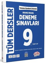 9.Sınıf Tüm Dersler Branş Branş Tamamı Çözümlü Deneme Sınavları