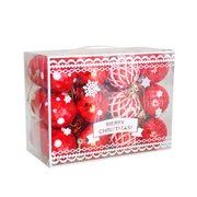 Kika 24 Parça Yılbaşı Ağaç Süsleme Seti Kırmızı