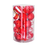 Kika 25 Parça Yılbaşı Ağaç Süsleme Seti Kırmızı