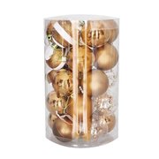 Kika 25 Parça Yılbaşı Ağaç Süsleme Seti Altın