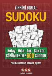 Sudoku - Kolay - Orta - Zor - Çok Zor - Çözümleriyle 600 Sudoku