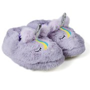 Peluche Çocuk Lila Unıcorn Ev Ayakkabısı
