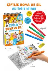 Çiftlik - Boya ve Sil Aktivite Kitabı 3 + Yaş
