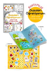 Kavramlar - Duyuları Öğreniyorum Çıkartmalı Etkinlik Kitabı 3 + Yaş
