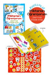 Kavramlar - Miktarları Öğreniyorum Çıkartmalı Etkinlik Kitabı 3 + Yaş