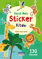 Yabani Hayvanlar – Hayal Dolu Sticker Kitabı 1 doğrulanmış Türkçe kitap kapağı