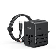 Mcdodo CP-3270 GlobePower Type-C to Type-C Kablolu 45W 3C2A Universal Seyahat Adaptörü  