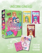 Unicorn Günlüğü Seti – Yeşil Günlük – Kutulu doğrulanmış Türkçe kitap kapağı