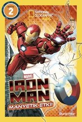 National Geographic Kids – Marvel Iron Man: Manyetik Etki! Seviye 2 doğrulanmış Türkçe kitap kapağı