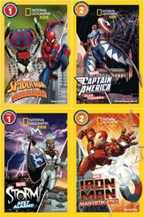 National Geographic Kids – Marvel Kahramanları İle Keşif Yolculuğu Serisi Seti – 4 Kitap Takım doğrulanmış Türkçe kitap kapağı
