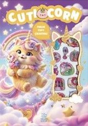 Cuticorn – Puffy Parlak Çıkartmalı Boyama Kitabı doğrulanmış Türkçe kitap kapağı