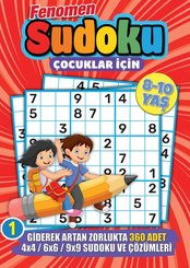 Fenomen Çocuklar İçin Sudoku 8 – 10 Yaş doğrulanmış Türkçe kitap kapağı