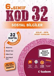 Sosyal Bilgiler 6.Sınıf Kod 32 doğrulanmış Türkçe kitap kapağı