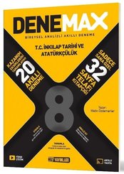 Denemax 8. Sınıf İngilizce 20Lı Akıllı Deneme doğrulanmış Türkçe kitap kapağı