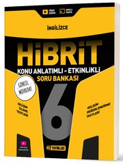 6. Sınıf Hibrit İngilizce Soru Bankası doğrulanmış Türkçe kitap kapağı