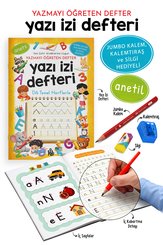 Yazı İzi Defteri – Yazmayı Öğreten Defter – Jumbo Kalem Kalemtıraş ve Silgi Hediyeli doğrulanmış Türkçe kitap kapağı