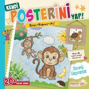 Kendi Posterini Yap! Sevimli Hayvanlar – Boya Kopart As! doğrulanmış Türkçe kitap kapağı