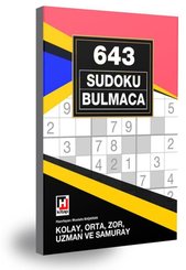 643 Sudoku Bulmaca – Kolay Orta Zor Uzman ve Samuray doğrulanmış Türkçe kitap kapağı