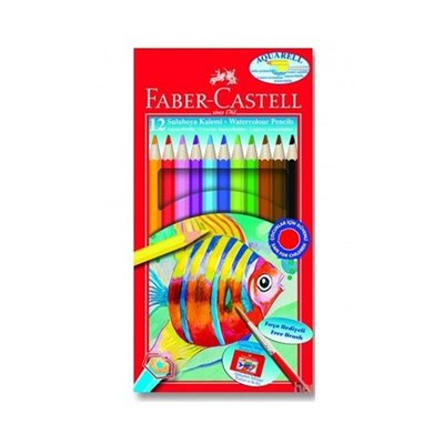 Faber-Castell 12 Renk Karton Kutu Aquarel Boya Kalemi